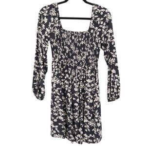 Old Navy Mini Dress Womens S Black Boho Cottagecore Feminine Romantic Prairie